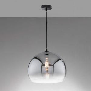 Lampa Wisząca Amos Fischer&Honsel E27 1x40W piaskowo-czarny metal