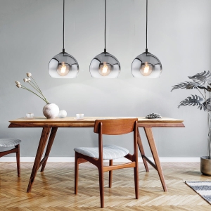 Lampa Wisząca Amos Fischer&Honsel E27 3x40W piaskowo-czarny metal