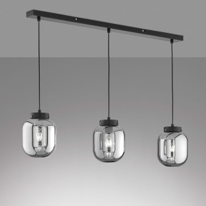 Lampa Wisząca Regi Fischer&Honsel E27 3x40W czarny metal