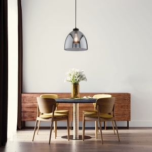 Lampa Wisząca Ren Fischer&Honsel E27 1x40W piaskowo-czarny metal
