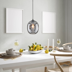Lampa Wisząca Nayla Fischer&Honsel E27 1x40W piaskowo-czarny metal