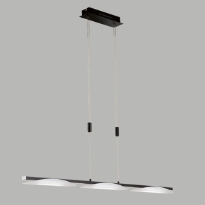 Lampa Wisząca Kop Fischer&Honsel LED 3x8,5W piaskowo-czarny metal