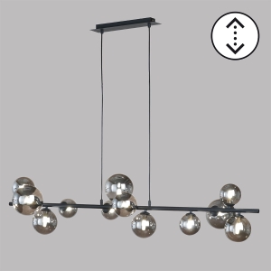 Lampa Wisząca Bala Fischer&Honsel G9 - LED 12x3W piaskowo-czarny metal
