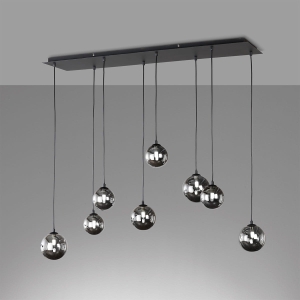 Lampa Wisząca Bala Fischer&Honsel G9 - LED 8x3W piaskowo-czarny metal