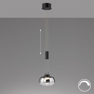 Lampa Wisząca Arosa Fischer&Honsel LED 1x9W piaskowo-czarny metal