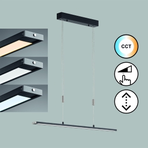 Lampa Wisząca Metz TW Fischer&Honsel LED 1x24W piaskowo-czarny metal