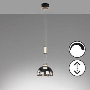 Lampa Wisząca Avignon Fischer&Honsel LED 1x9W piaskowo-czarny metal