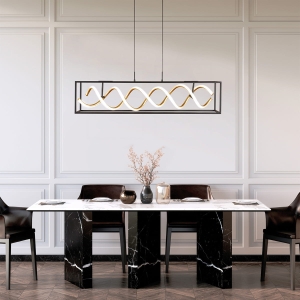 Lampa Wisząca Gian Fischer&Honsel LED 1x42W piaskowo-czarny metal