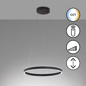 Lampa Wisząca Sirko Fischer&Honsel LED 1x40W piaskowo-czarny metal