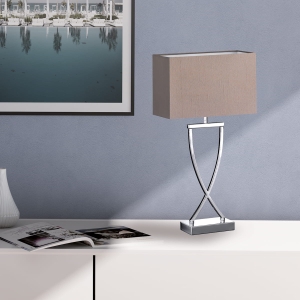 Lampa stołowa Anni Fischer&Honsel E27 1x40W w kolorze chromu metal