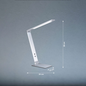 Lampa stołowa Geri Fischer&Honsel LED 1x8W w kolorze aluminium metal