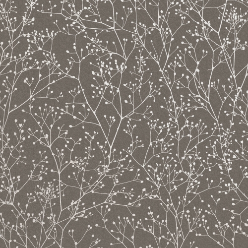 Tapeta Clarissa Hulse TISBURY WALLPAPER – MOCHA & SILVER 120369