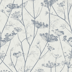 Tapeta Clarissa Hulse WILD CHERVIL WALLPAPER – DOVE & SILVER 120383