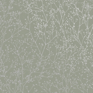 Tapeta Clarissa Hulse GYPSOPHILA WALLPAPER – SPRING GREEN & SILVER 120388