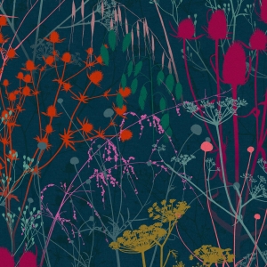 Tapeta Clarissa Hulse SUMMER BORDER WALLPAPER – RAINBOW 120395