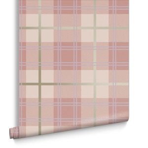 Tapeta dekoracyjna Graham&Brown Balance TARTAN PINK 104723