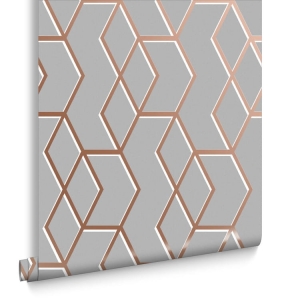 Tapeta dekoracyjna Graham&Brown Balance ARCHETYPE GREY & ROSE GOLD 104734
