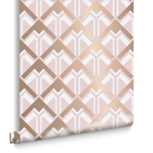 Tapeta dekoracyjna Graham&Brown Balance BEAU PINK & ROSE GOLD 105582