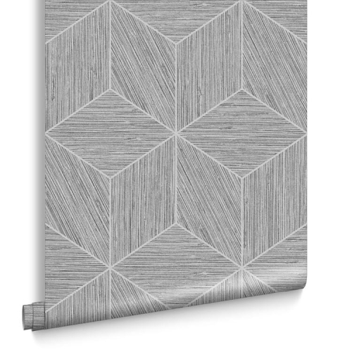 Tapeta dekoracyjna Graham&Brown Genesis GRASSCLOTH GEO GREY 111730