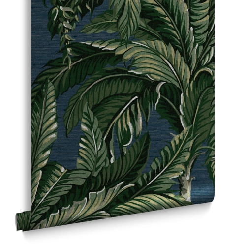 Tapeta dekoracyjna Graham&Brown Genesis DAINTREE PALM MIDNIGHT 112017