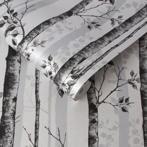 Tapeta dekoracyjna Graham&Brown Curiosity ALBERO BLACK AND WHITE 106424