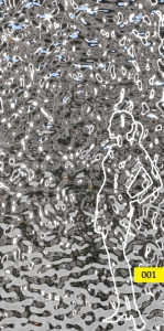 Panel dekoracyjny Studio Creative Shop ze stali nierdzewnej – SILVER fala 001