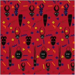Grafika Les Dominotiers SANDRINE ALOUF Kurumba DOM164-3
