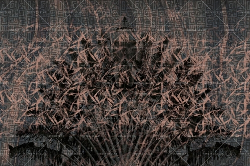 Zoe-carta-da-parati-decorativa-foglie-oro-rosa-geometrica-natura-Instabilelab.jpg