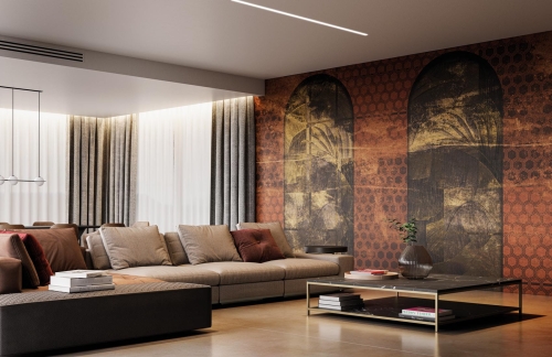 Thea-carta-da-parati-decorativa-vintage-moderna-oro-foglie-geometrico-Instabilelab.jpg