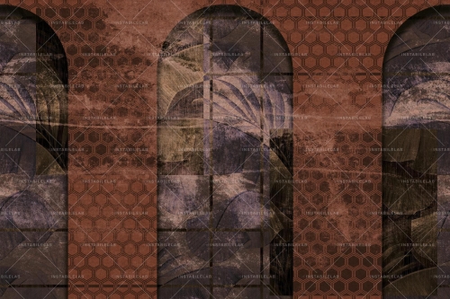 Thea-carta-da-parati-decorativa-vintage-moderna-oro-rosa-foglie-geometrico-Instabilelab.jpg