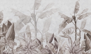 Tapeta na wymiar Wall Art Rainforest Beige