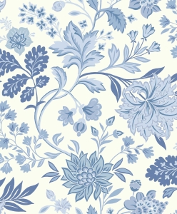 Tapeta dekoracyjna Boras Tapeter Blue & White Alicia 6144 