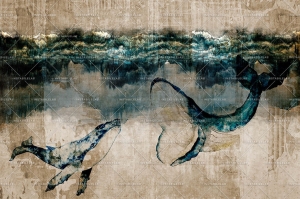Grafika Instabilelab Sfumature di Magnolia WHALE 02