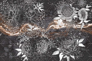 Grafika Instabilelab Sfumature di Magnolia BLACK DALIA 02