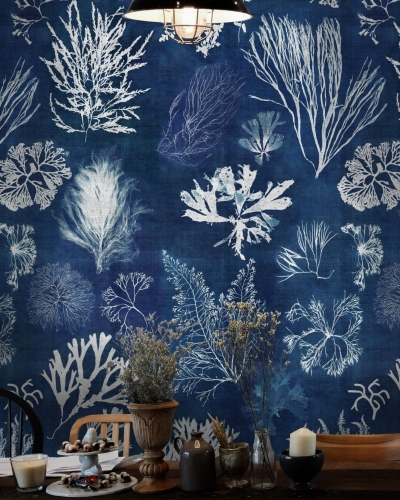 MINDTHEGAP Atoll Algae Navy Blue WP20297