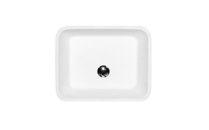 Umywalka nablatowa BESCO Assos biała połysk/mat