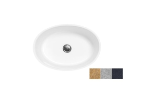 Umywalka nablatowa BESCO Uniqa Glam złoty/srebrny/grafitowy