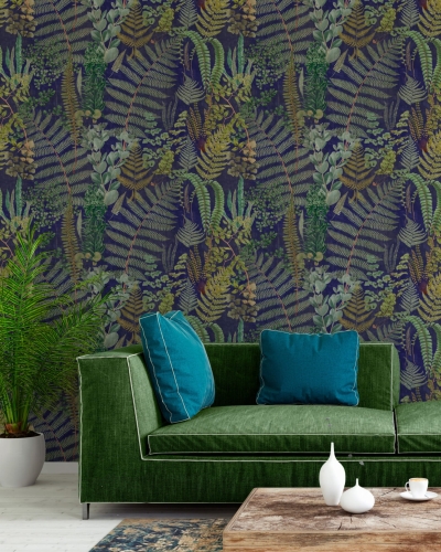 MINDTHEGAP Florilegium Green Sanctuary Anthracite WP20318