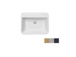 Umywalka nablatowa BESCO Assos S-Line Glam złoty/srebrny/grafitowy