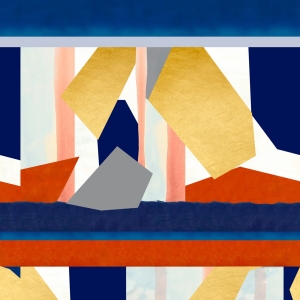 Tapeta MINDTHEGAP Art of Abstract Golden Rush WP20326