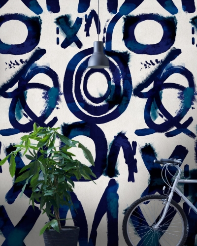 MINDTHEGAP The Art of Abstract Spontaneus Blue WP20327