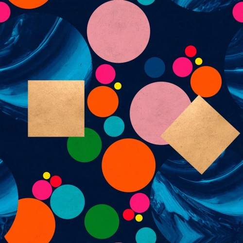 MINDTHEGAP The Art of Abstract Pseudomorph in Blue WP20329
