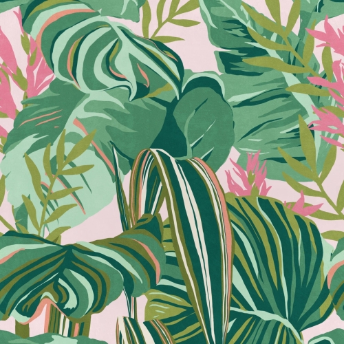 Tapeta MINDTHEGAP Palm Springs Tropical Foliage Anthracite WP20367