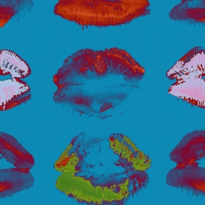 Tapeta MINDTHEGAP Nouvelle Pop Neon Kiss Blue WP20379