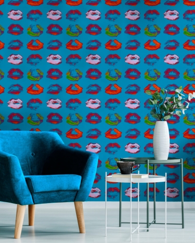 MINDTHEGAP Nouvelle Pop Neon Kiss Blue WP20379