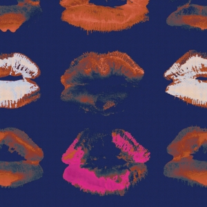 Tapeta MINDTHEGAP Nouvelle Pop Neon Kiss Indigo WP20380