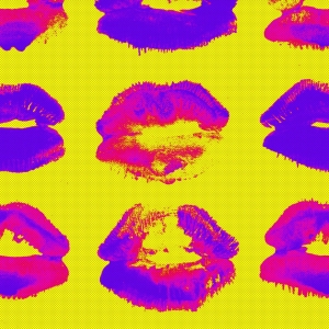Tapeta MINDTHEGAP Nouvelle Pop Neon Kiss WP20381