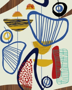 Tapeta MINDTHEGAP Revival (Mid Century Modern) Suspended Forms WP20538