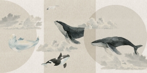 Tapeta RIMURA Whales SS013-2