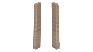 Zakończenia do listwy Creativa Masterline zaślepki Light Coffee Mat 13x80mm 